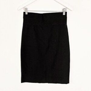 DVF Diane Von Furstenberg Elsa Black Stretch Pencil Skirt